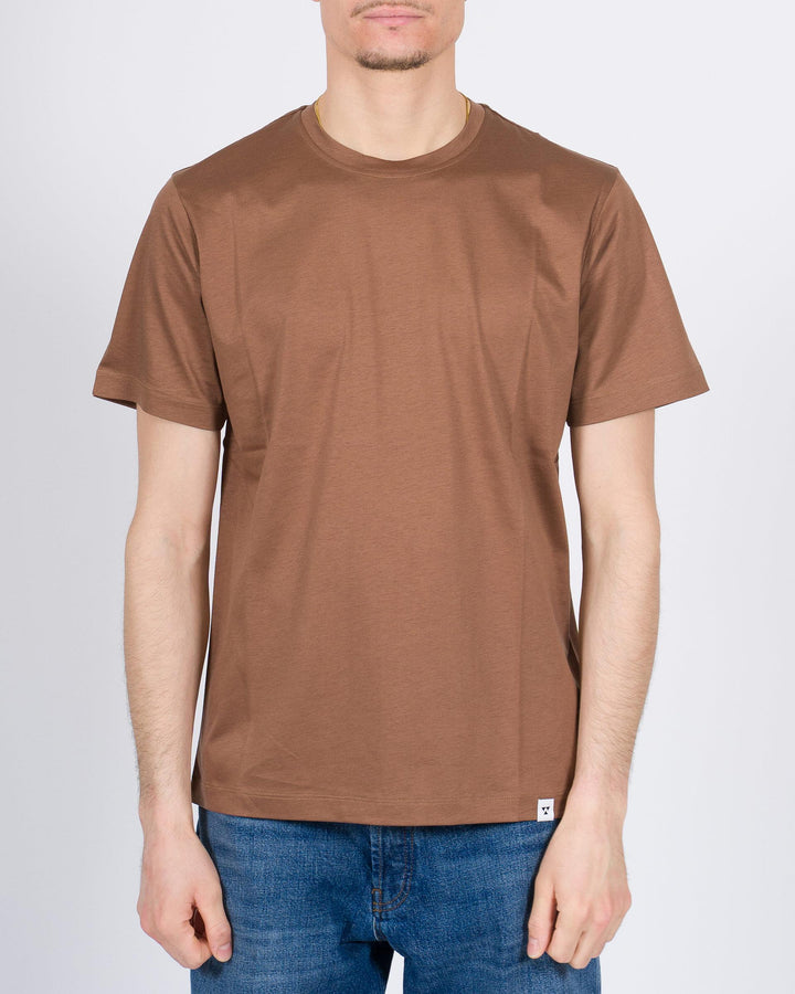 T-shirt Toledo in cotone Supima tabacco 