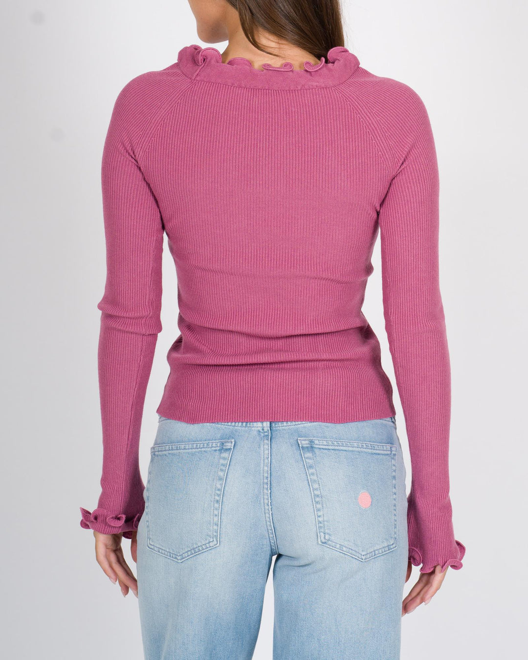 Pullover A Costine Rosa 