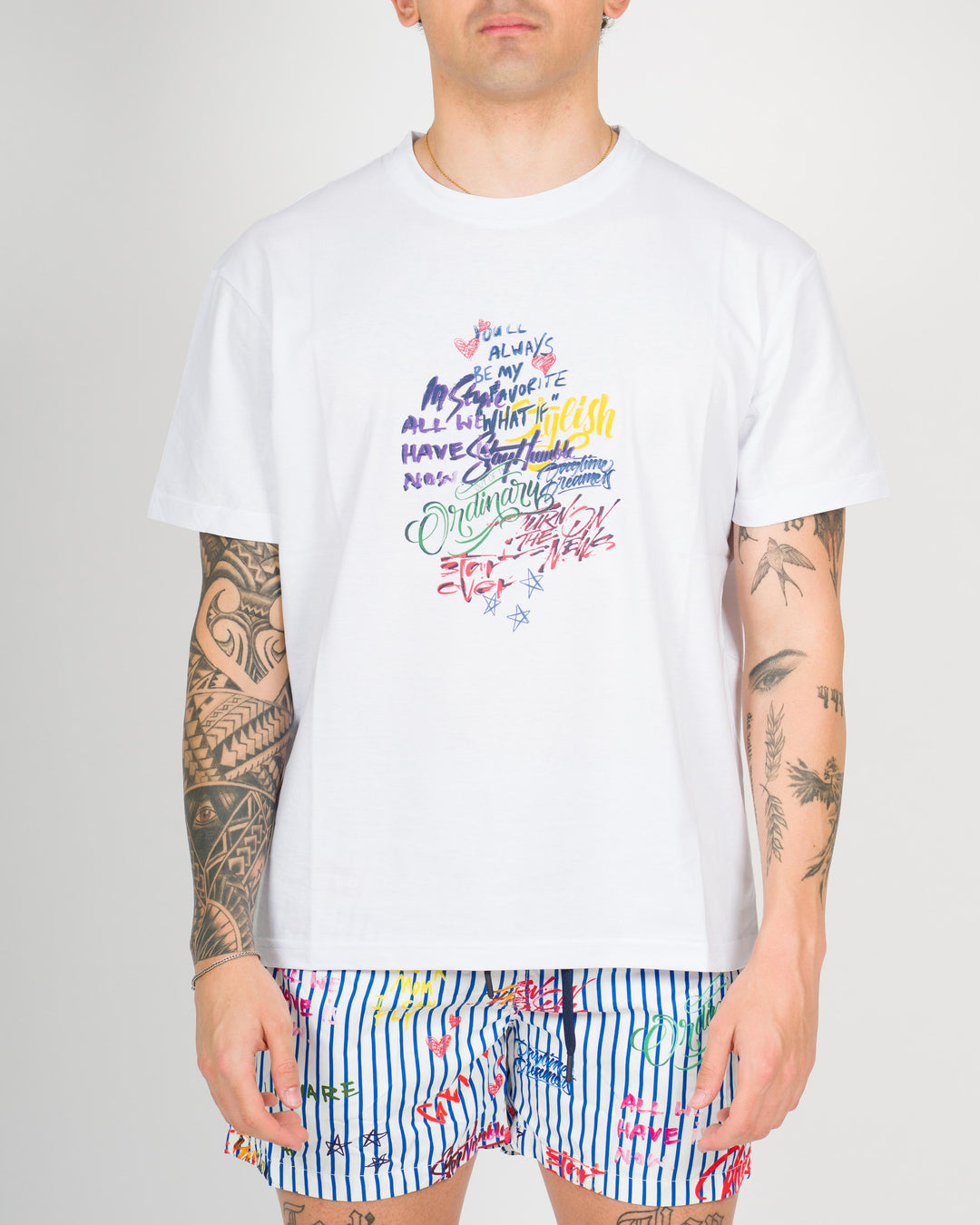 T-shirt scritte Bianco 