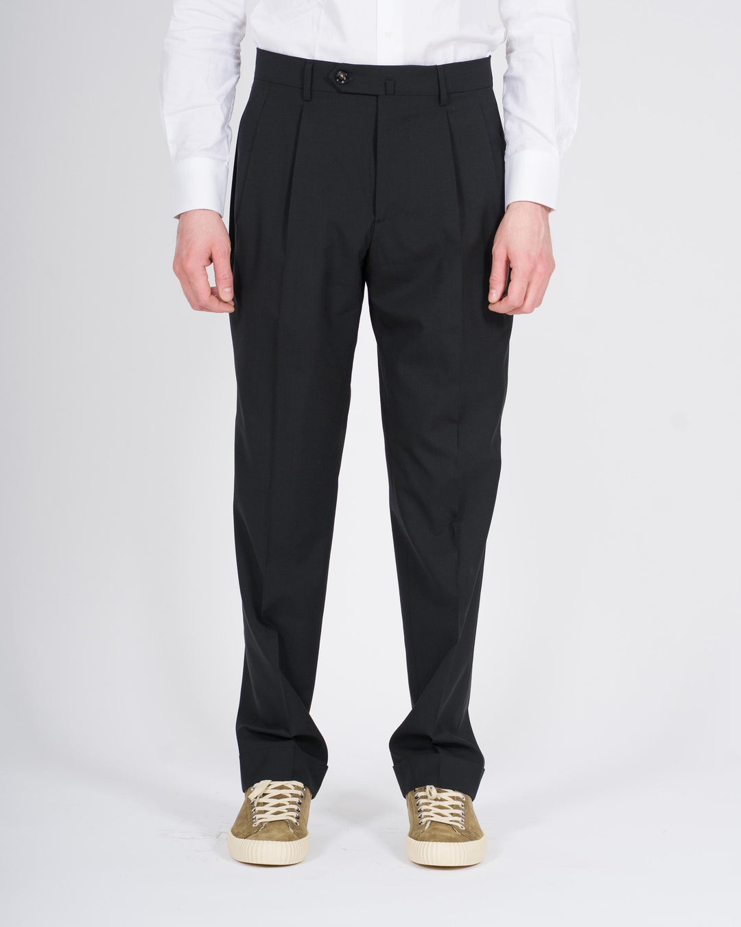 Pantaloni Negron misto lanai Nero 