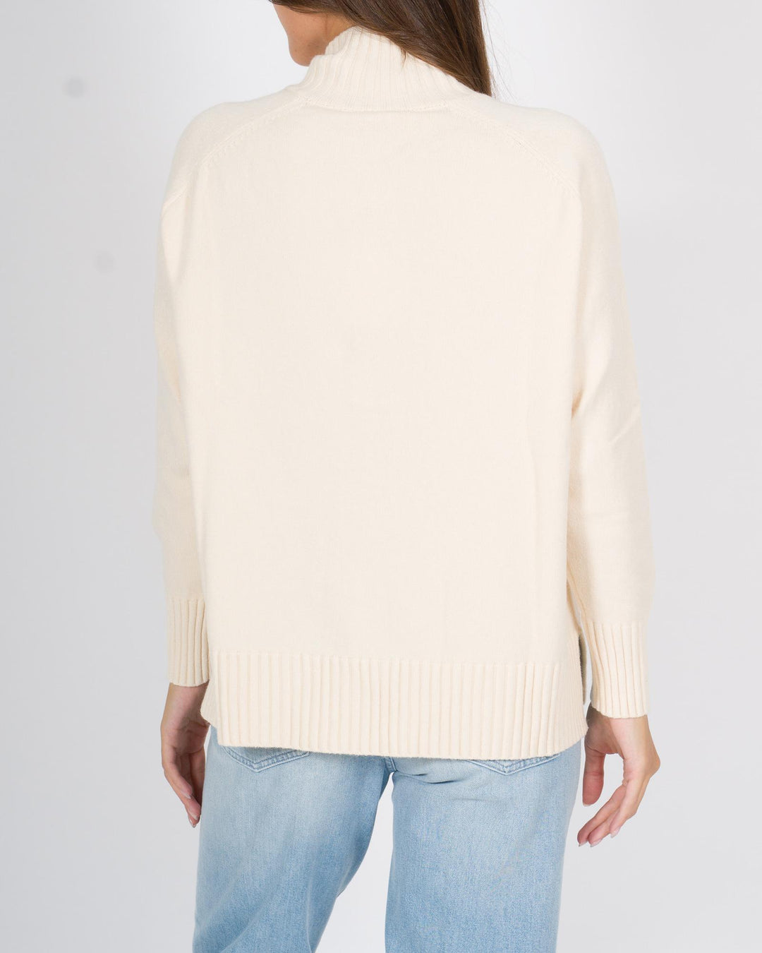 Maglia cinque bottoni panna 