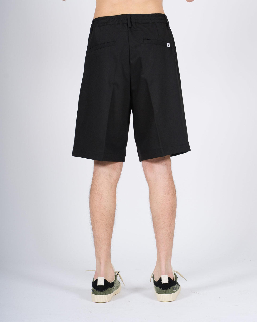 Pantalone Corto Uomo nero Doppia Pence 