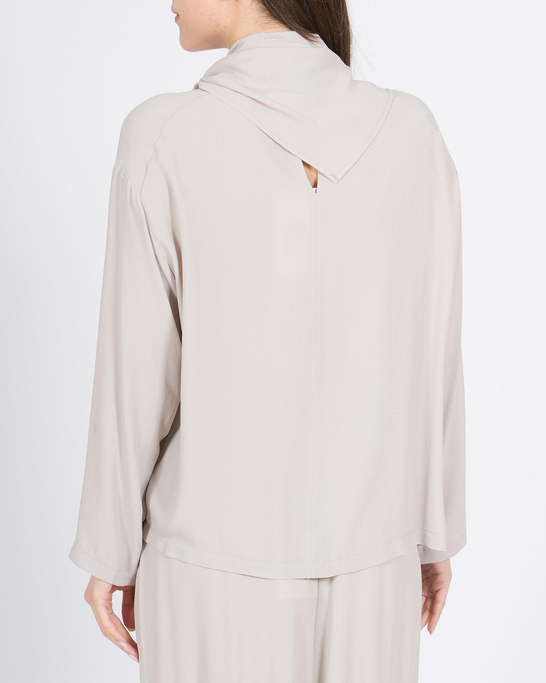 Blusa MEIMEJ Seta con Bordi Trapezio 