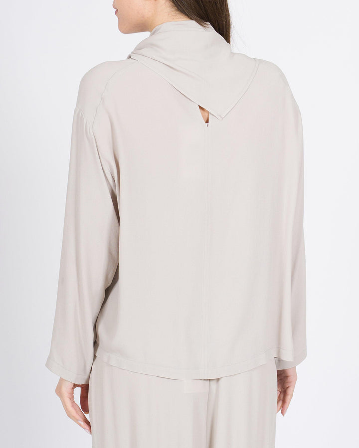 Blusa MEIMEJ Seta con Bordi Trapezio 