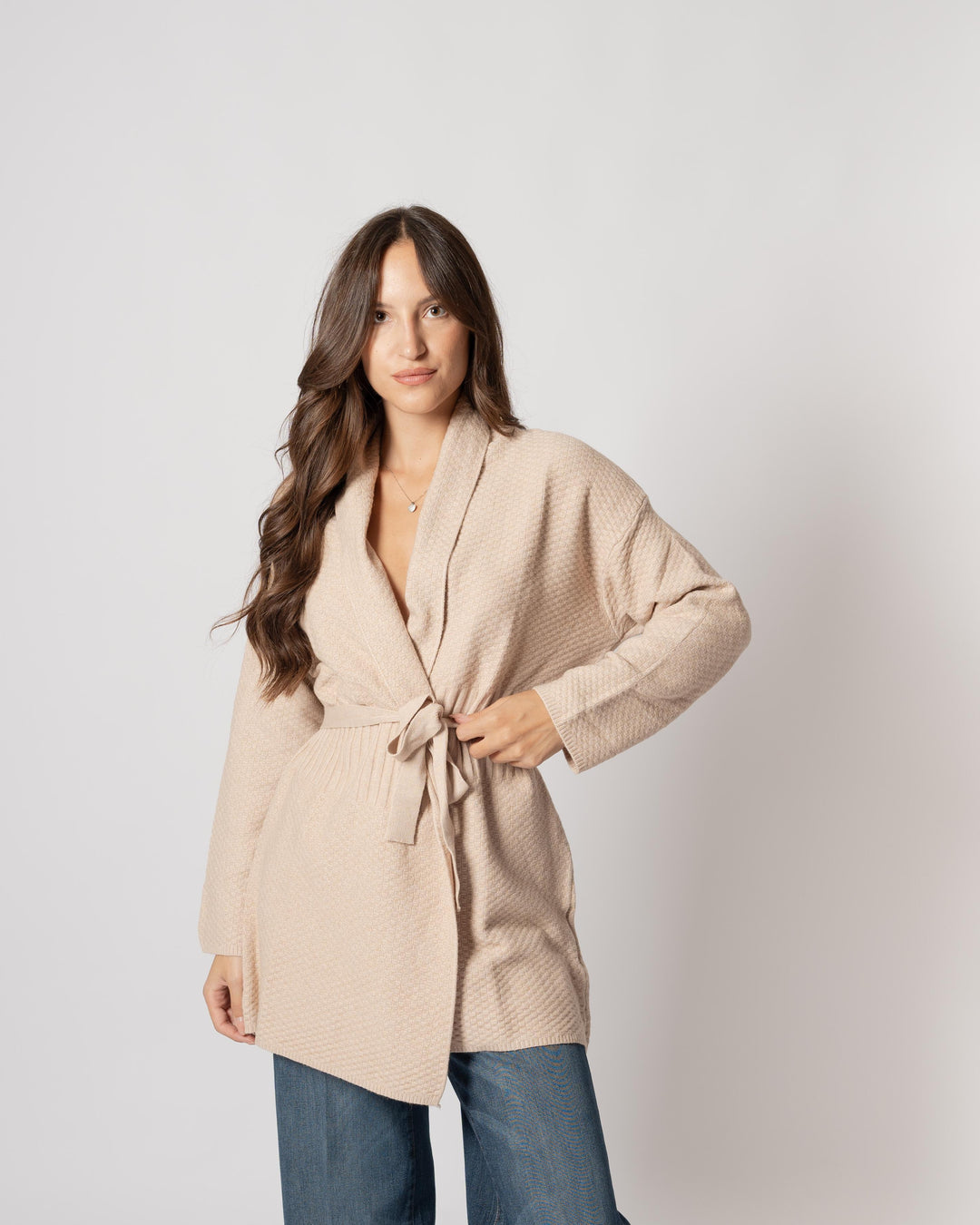 Giacca cintura Beige 