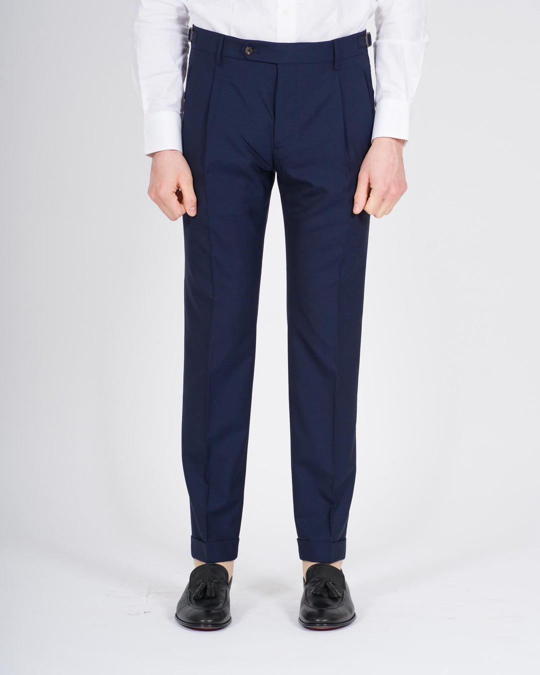 Pantaloni Retro lana Blu 