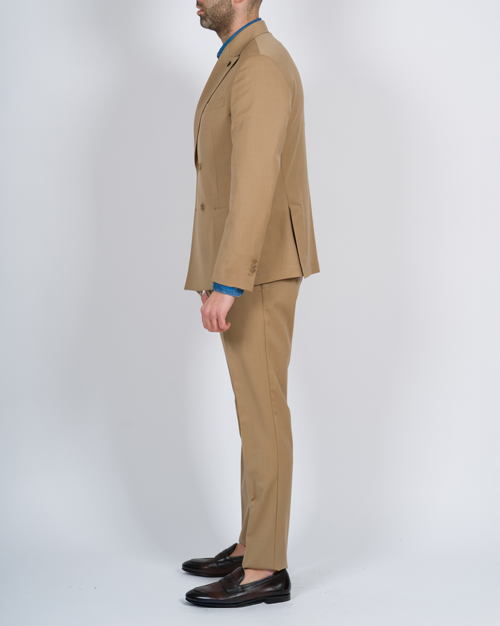 Abito doppio petto beige 