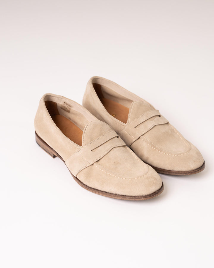 Mocassini Camoscio Beige 