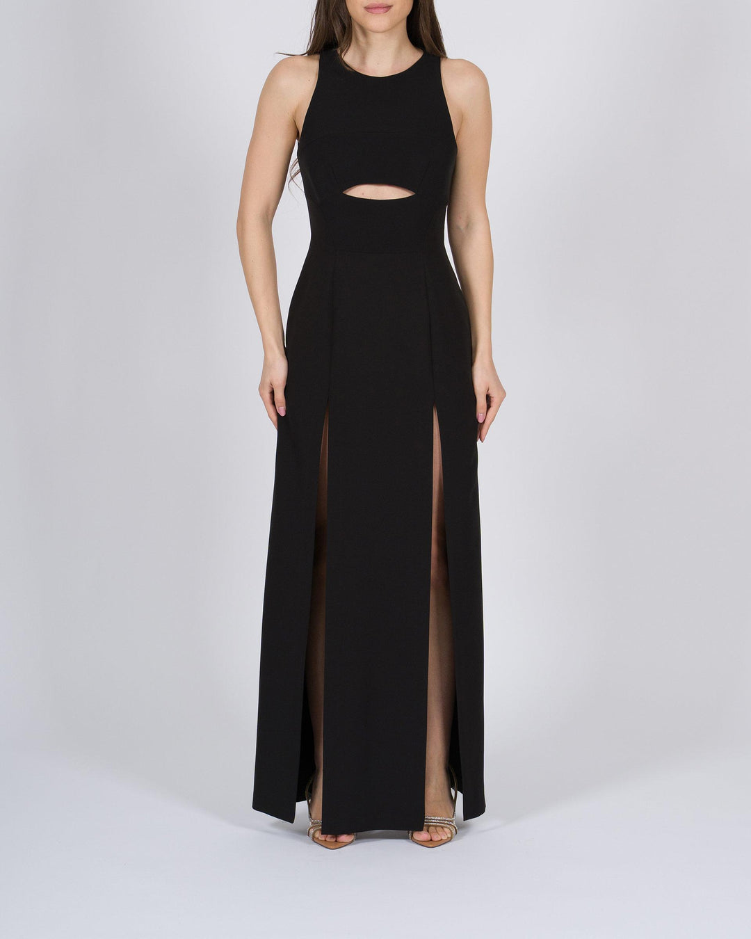 Abito Nero Silence con Spacchi 