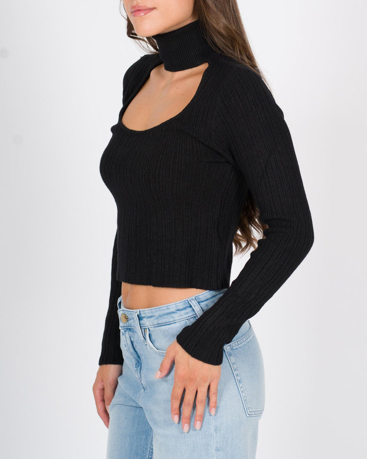 Maglia con scollatura nero 