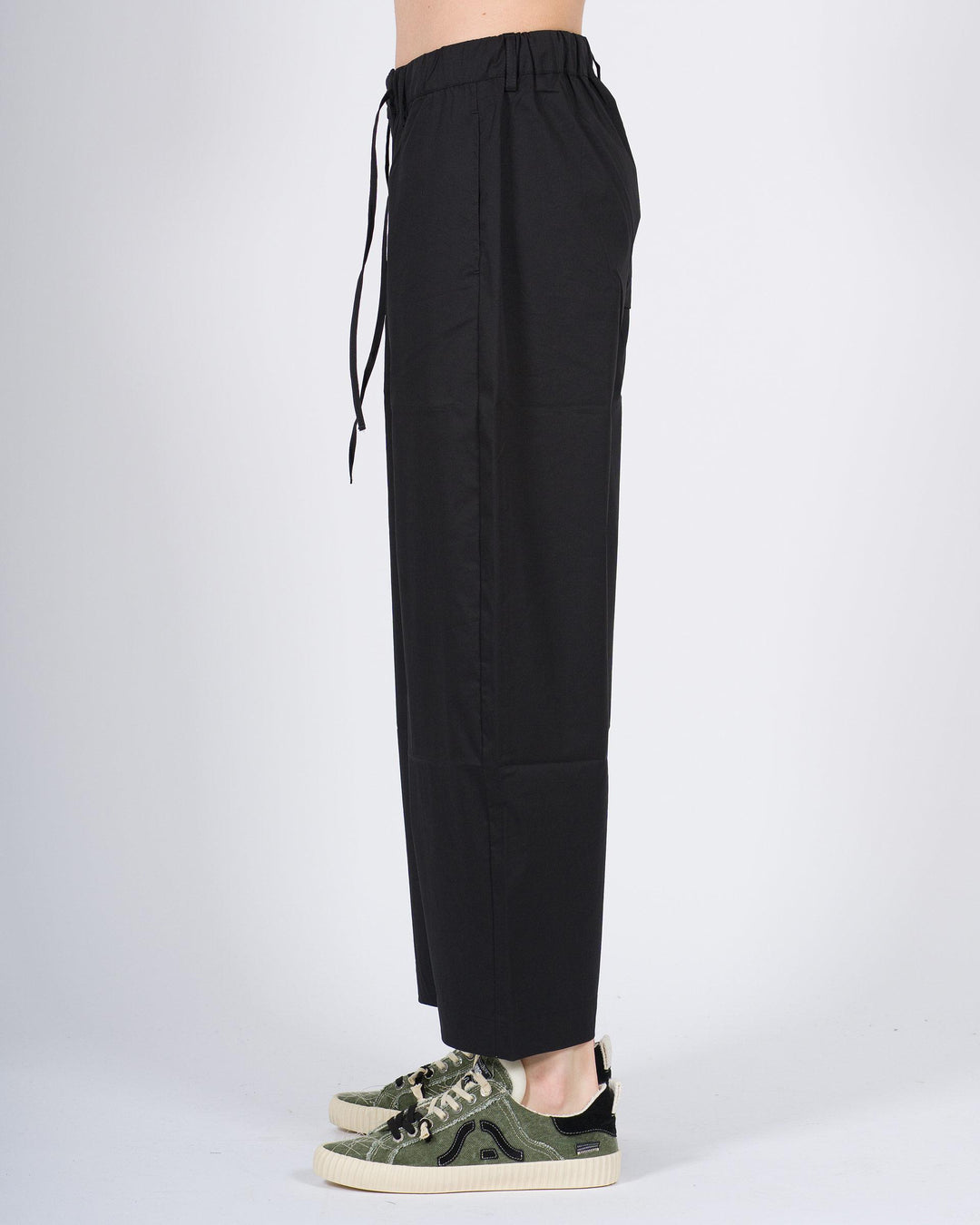 Pantalone Uomo Largo in Cotone Parastretch nero 