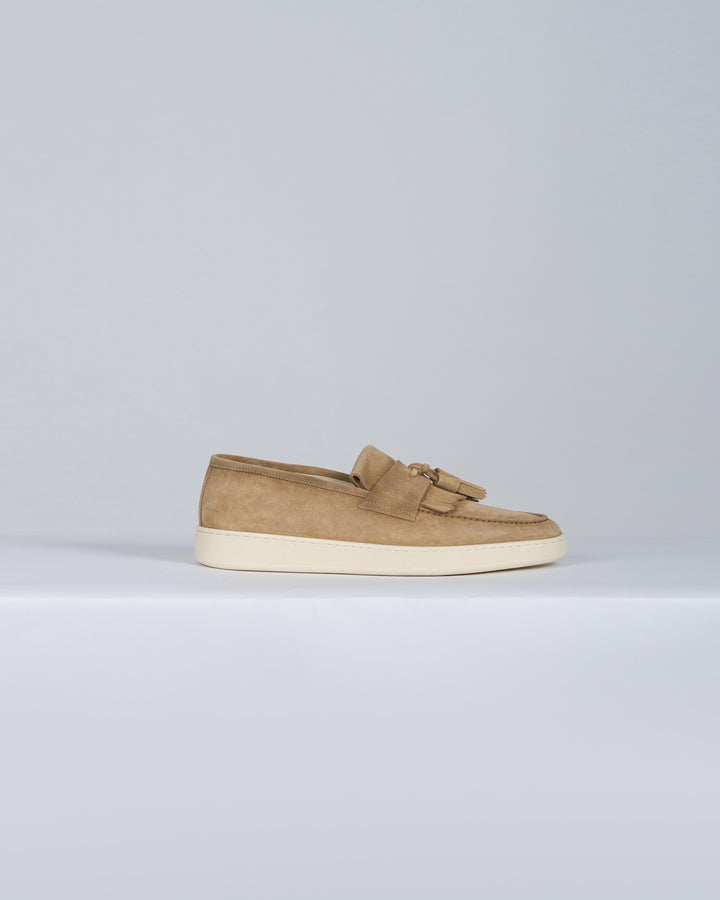 Mocassino camoscio beige 