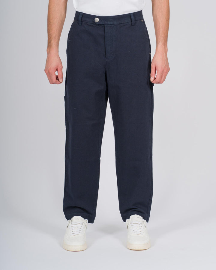 Pantalone worker con tasconi blu 