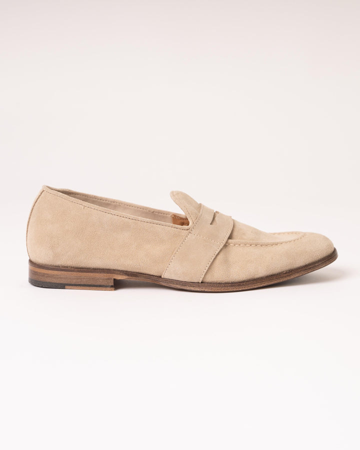Mocassini Camoscio Beige 