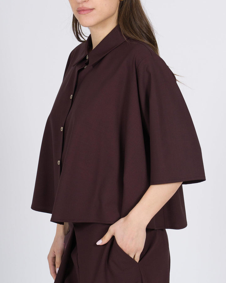 Camicia ALYSI  Mosto Over fresco Lana 