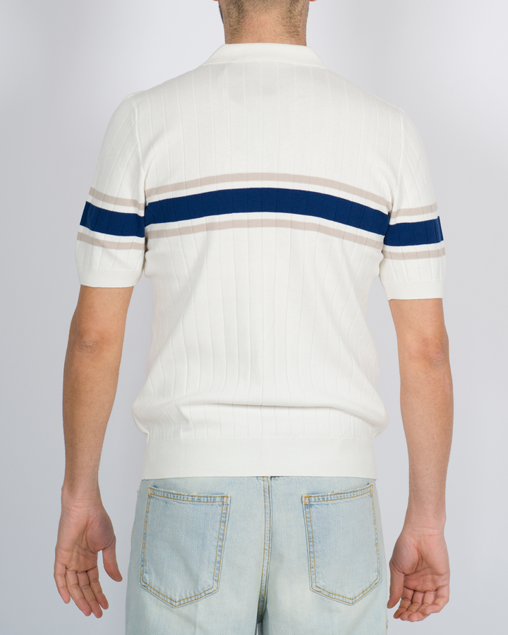 Polo skipper fascia bianca 