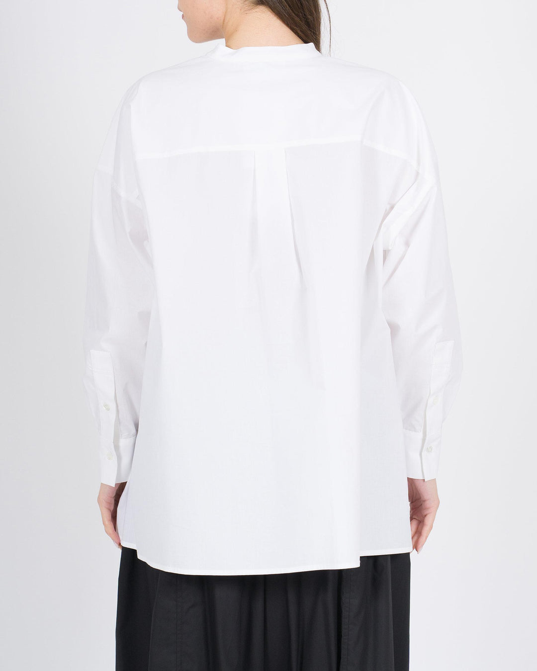 Camicia MEIMEJ  Cotone Larga Collo Pistagna bianca 