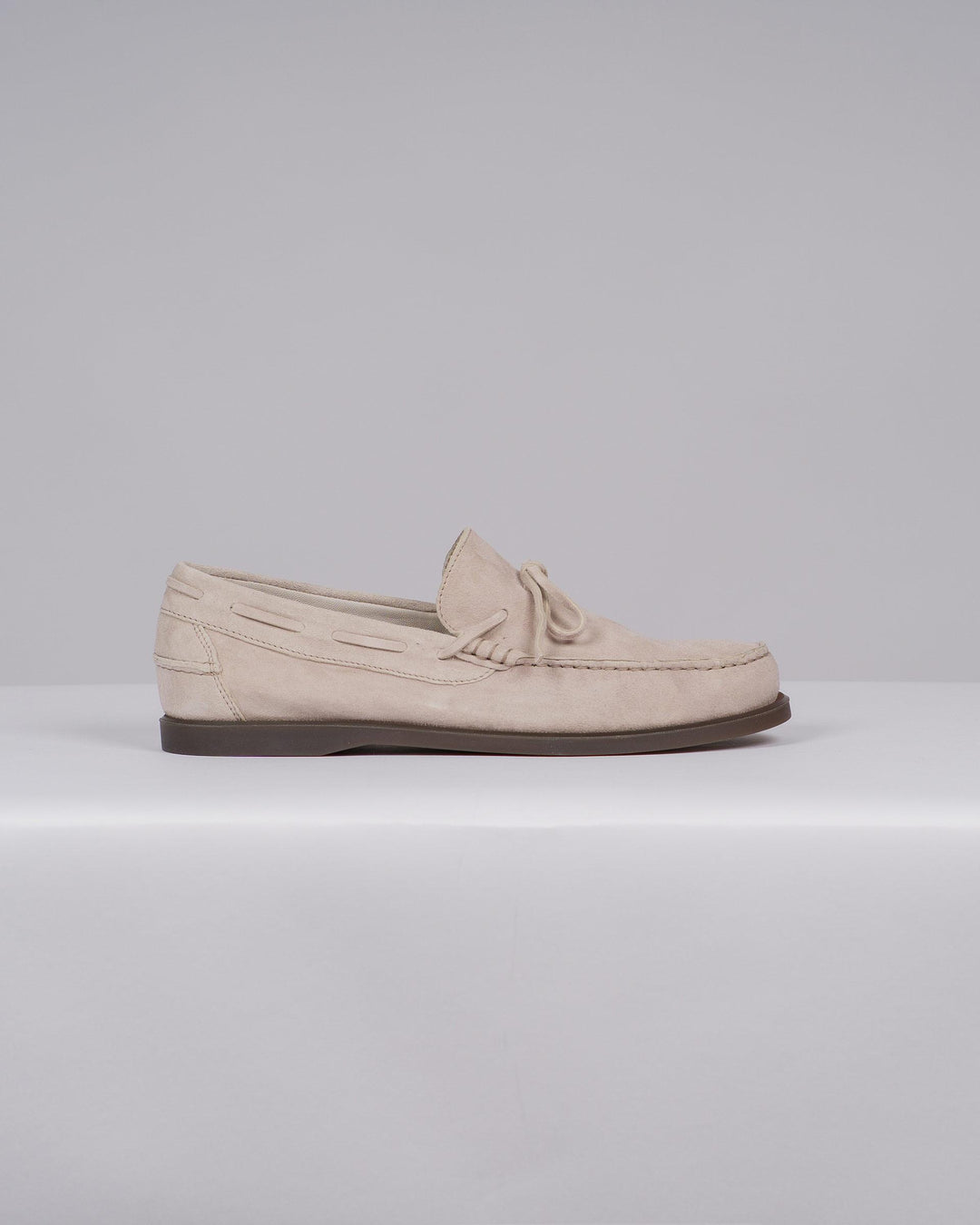 Mocassino Barca Uomo in Suede Beige 