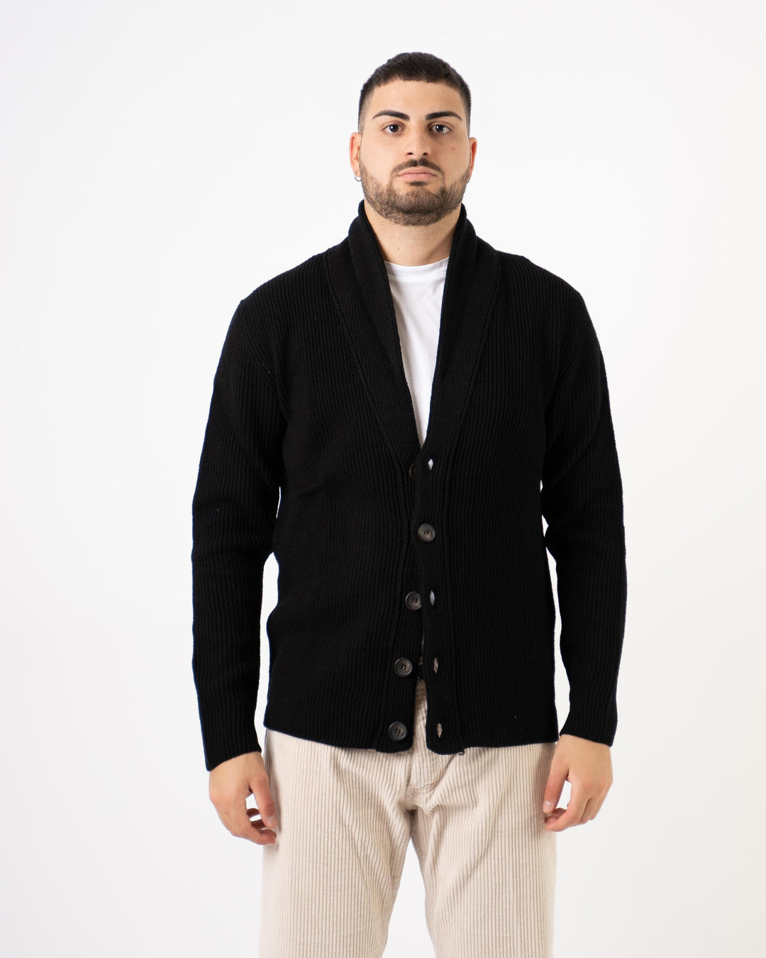 Cardigan Sciallato Nero 