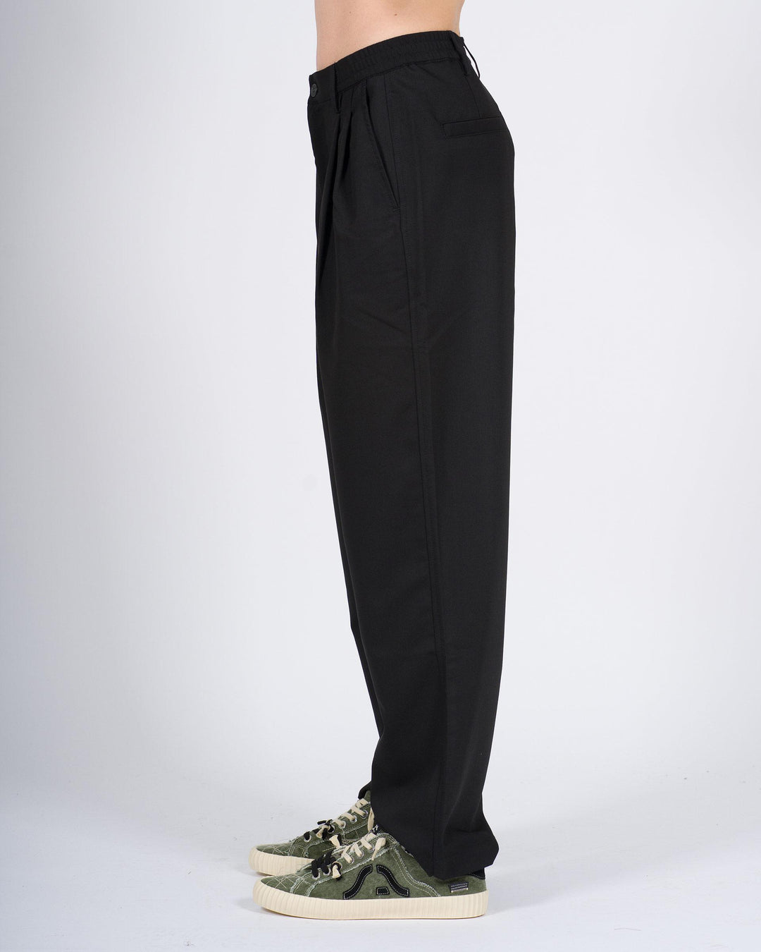 Pantalone Uomo Nero Doppia Pence 