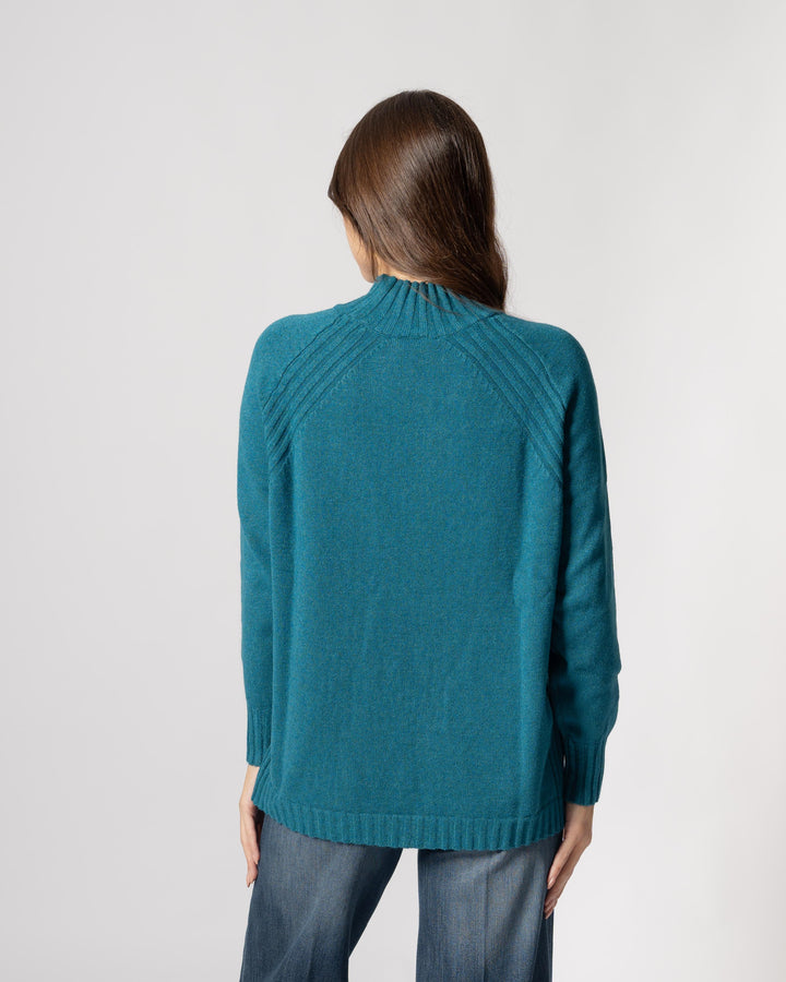 maglia coste ottanio 