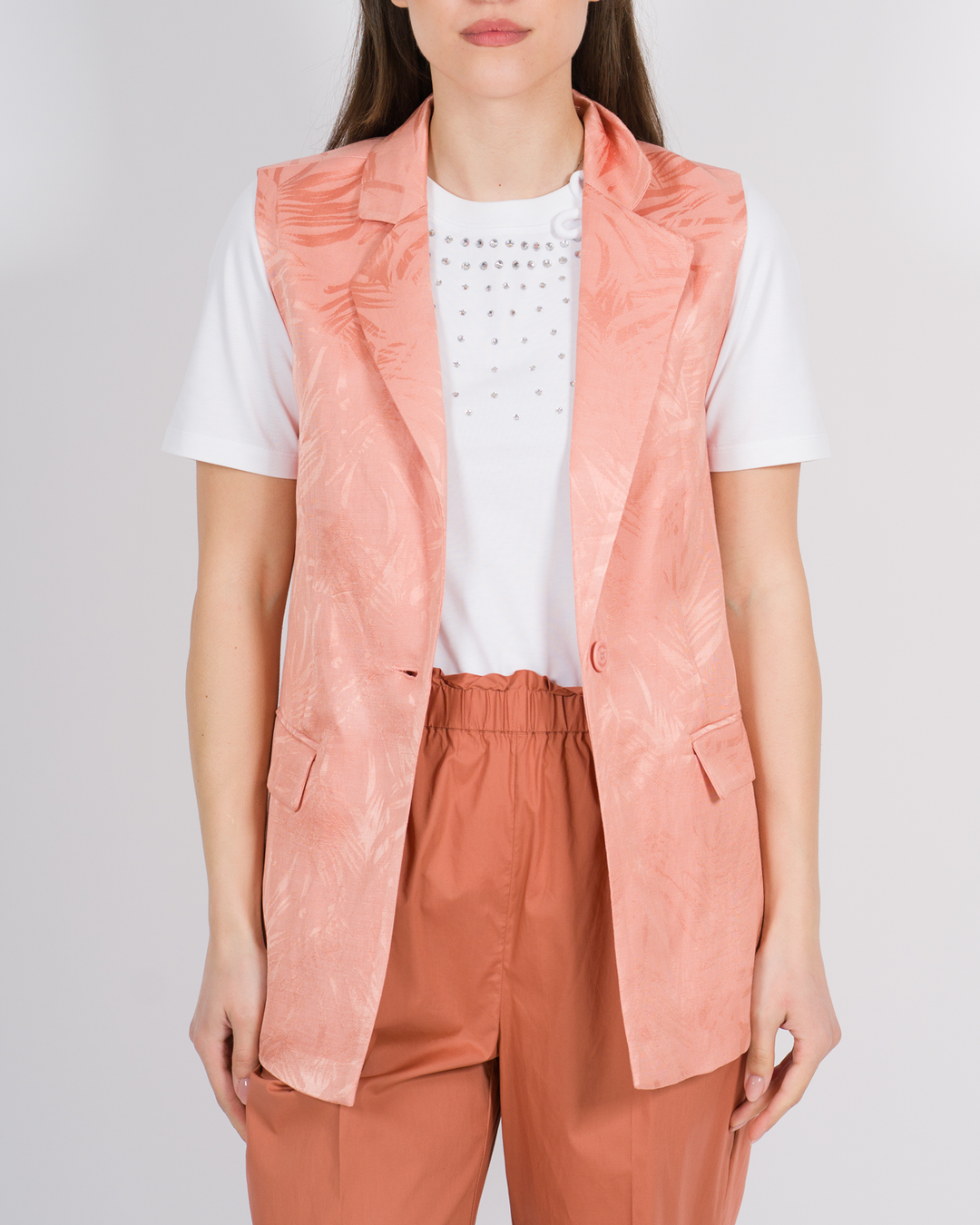Smanicato con revers rosa 