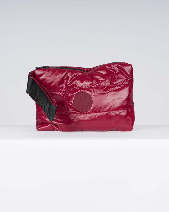 Pouch trapuntata Cocos bordeaux<BR/> 