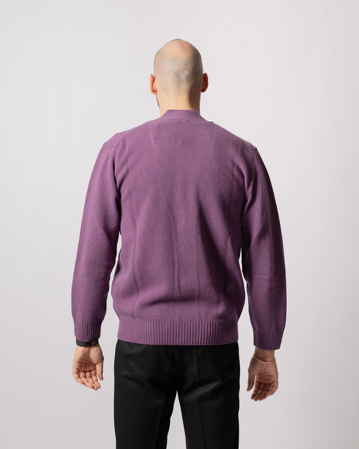 Cardigan Bottoni Viola 