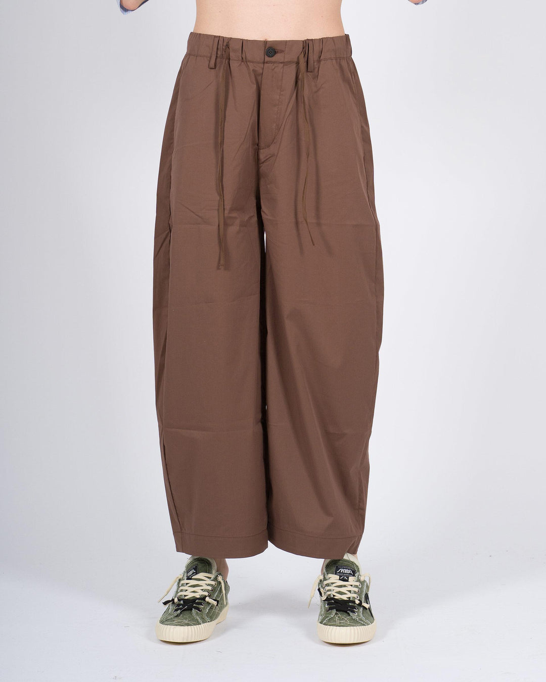 Pantalone Uomo Largo in Cotone Parastretch marrone 