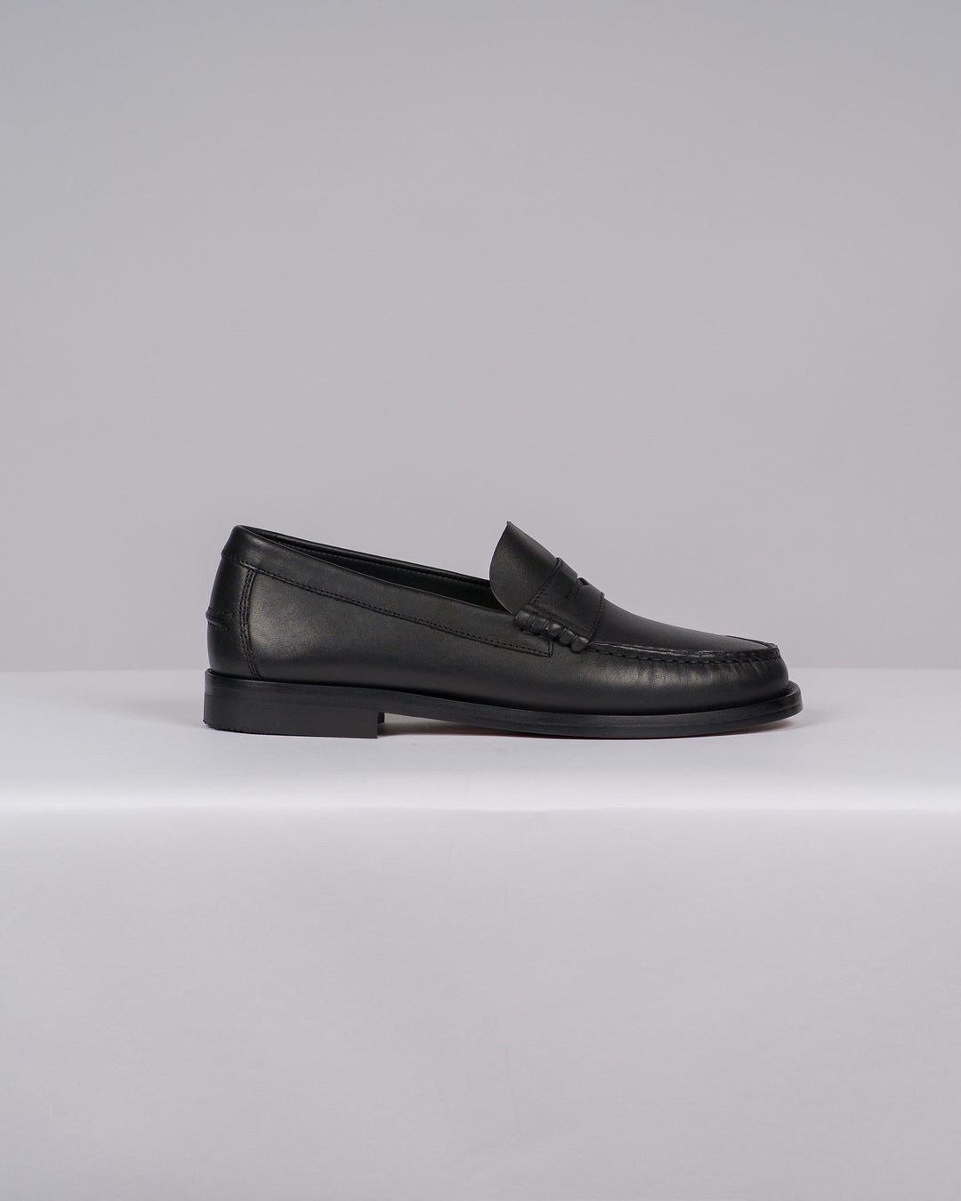 Mocassino Uomo Modello College Nero con Arriccio 