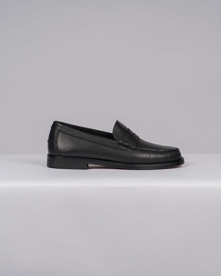 Mocassino Uomo Modello College Nero con Arriccio 