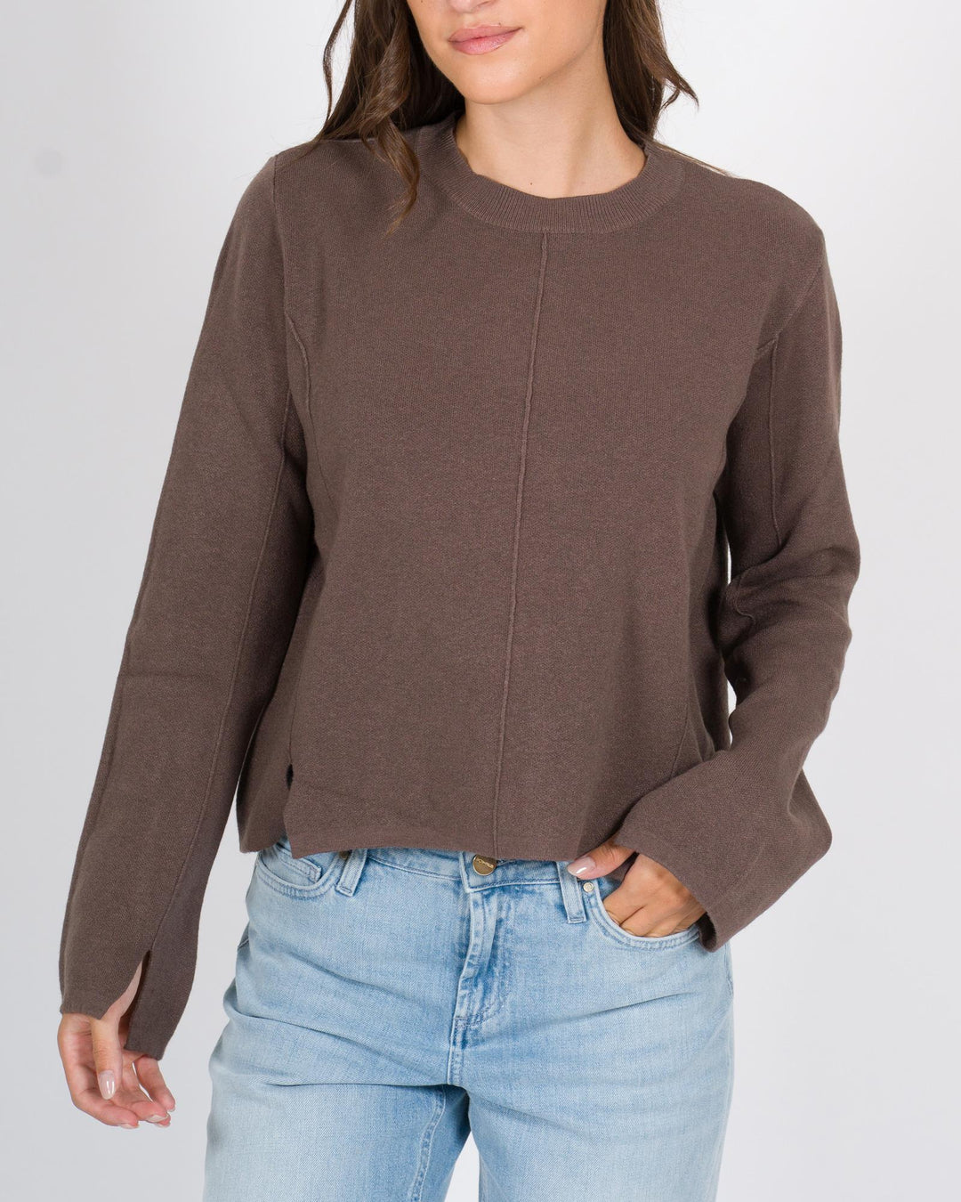 Maglia tagli polsi cacao 