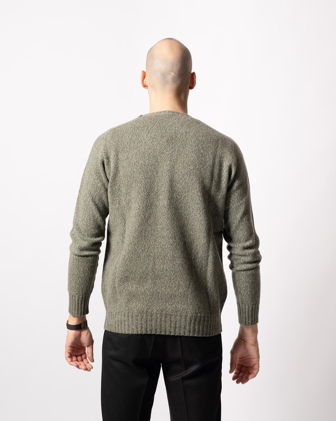 Cardigan Bottoni Mulinè Verde 