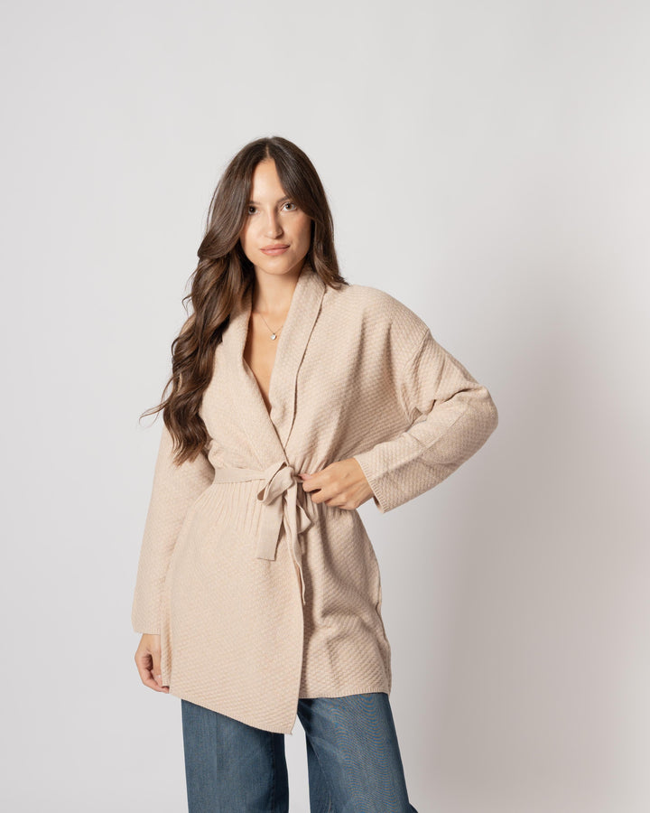 Giacca cintura Beige 