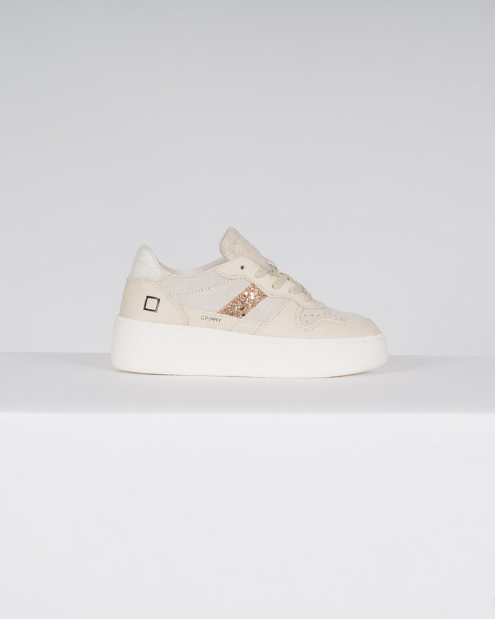 COURT PLATFORM HAIRY BEIGE<BR/> 