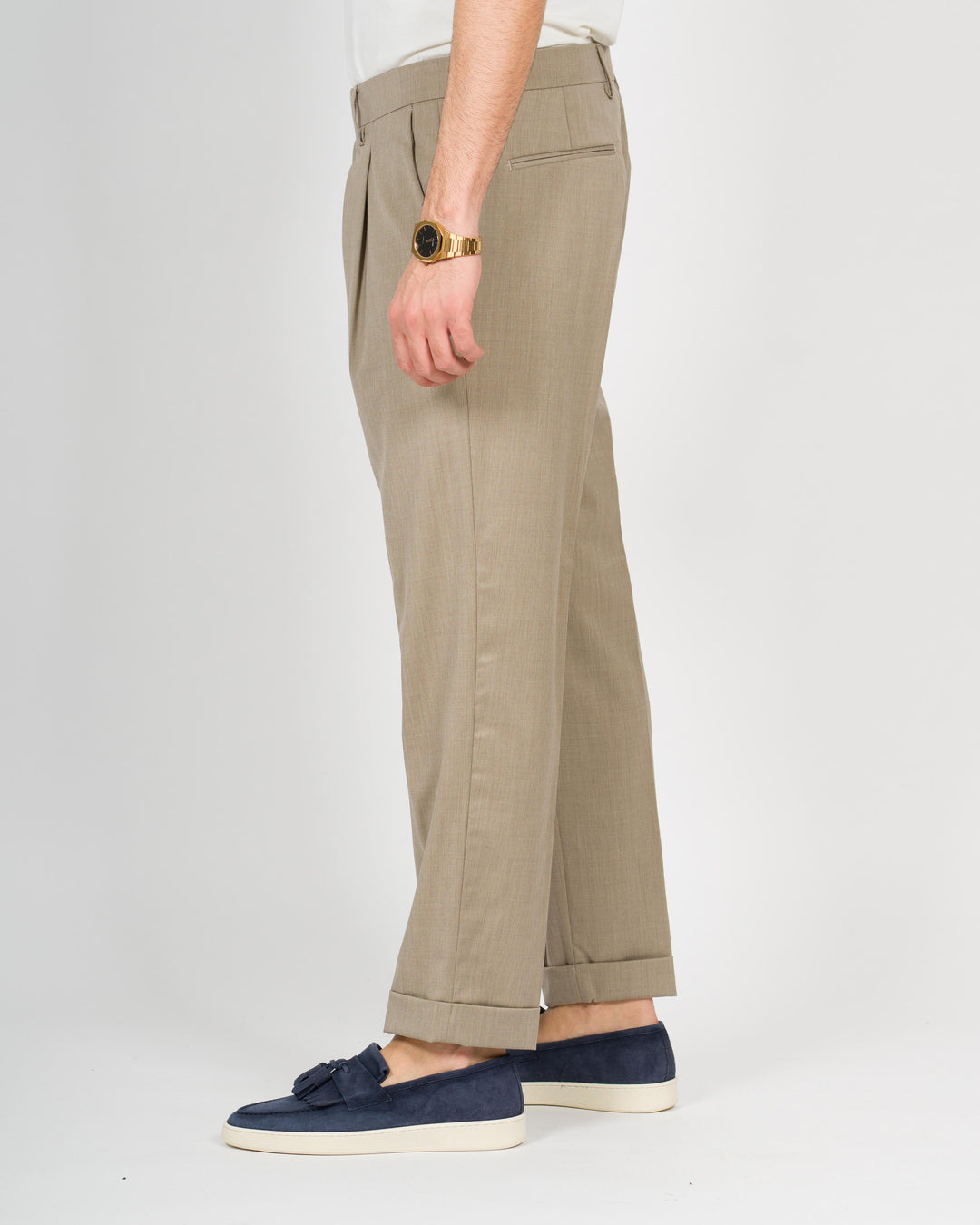 Pantalone gabriel una pence fango 