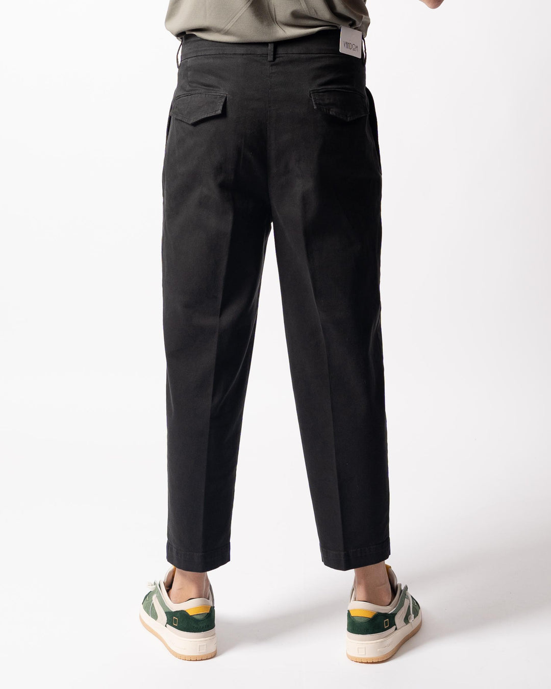 Pantalone Luca Doppia Pence Nero 