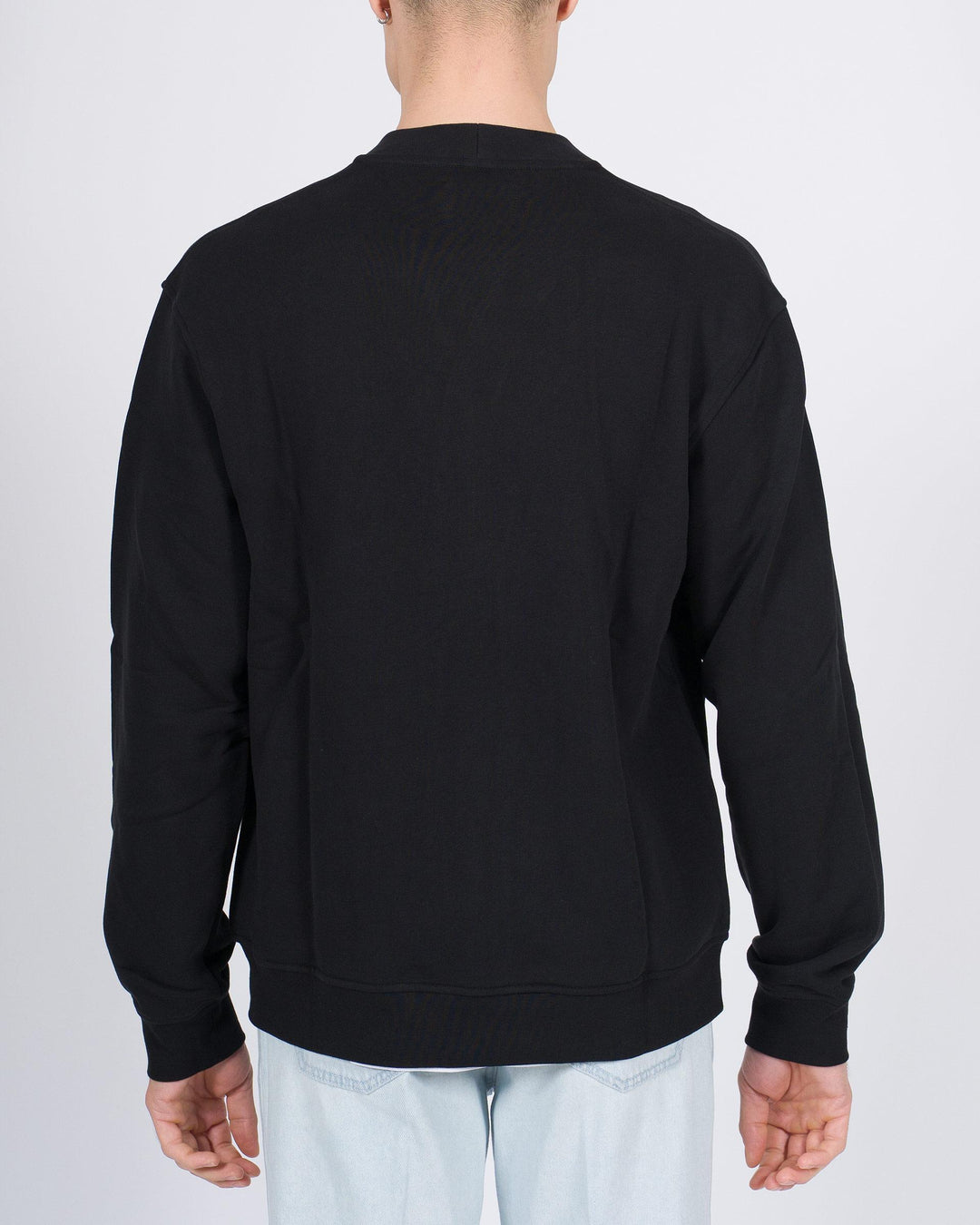 Cardigan felpa con bottoni nero 