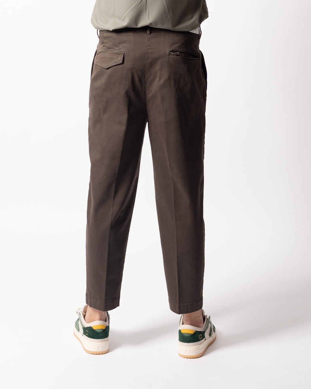 Pantalone Luca Doppia Pence Marrone 