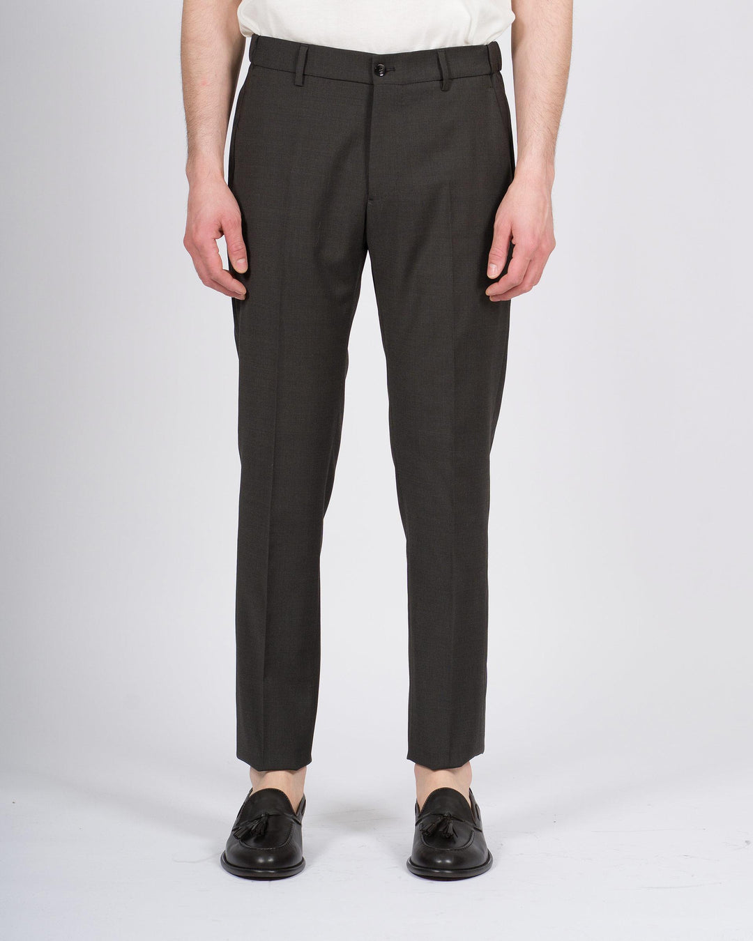 Pantalone Berwich Morello Elax marrone in lana elastica 