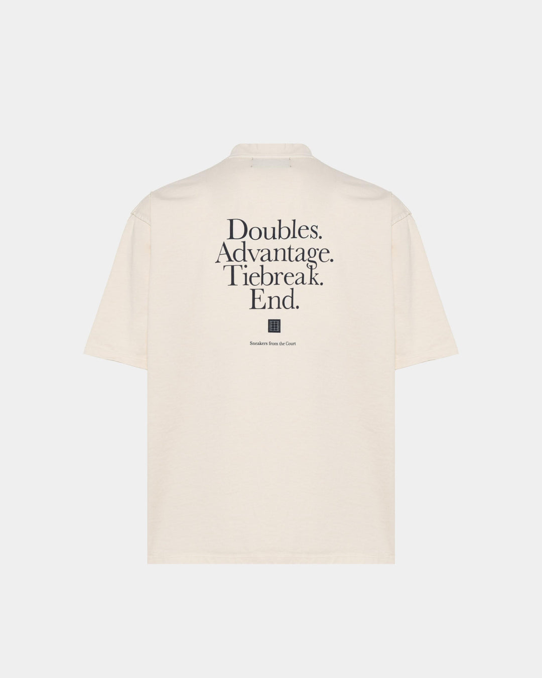 T-shirt Panna Con stampa Scritta 