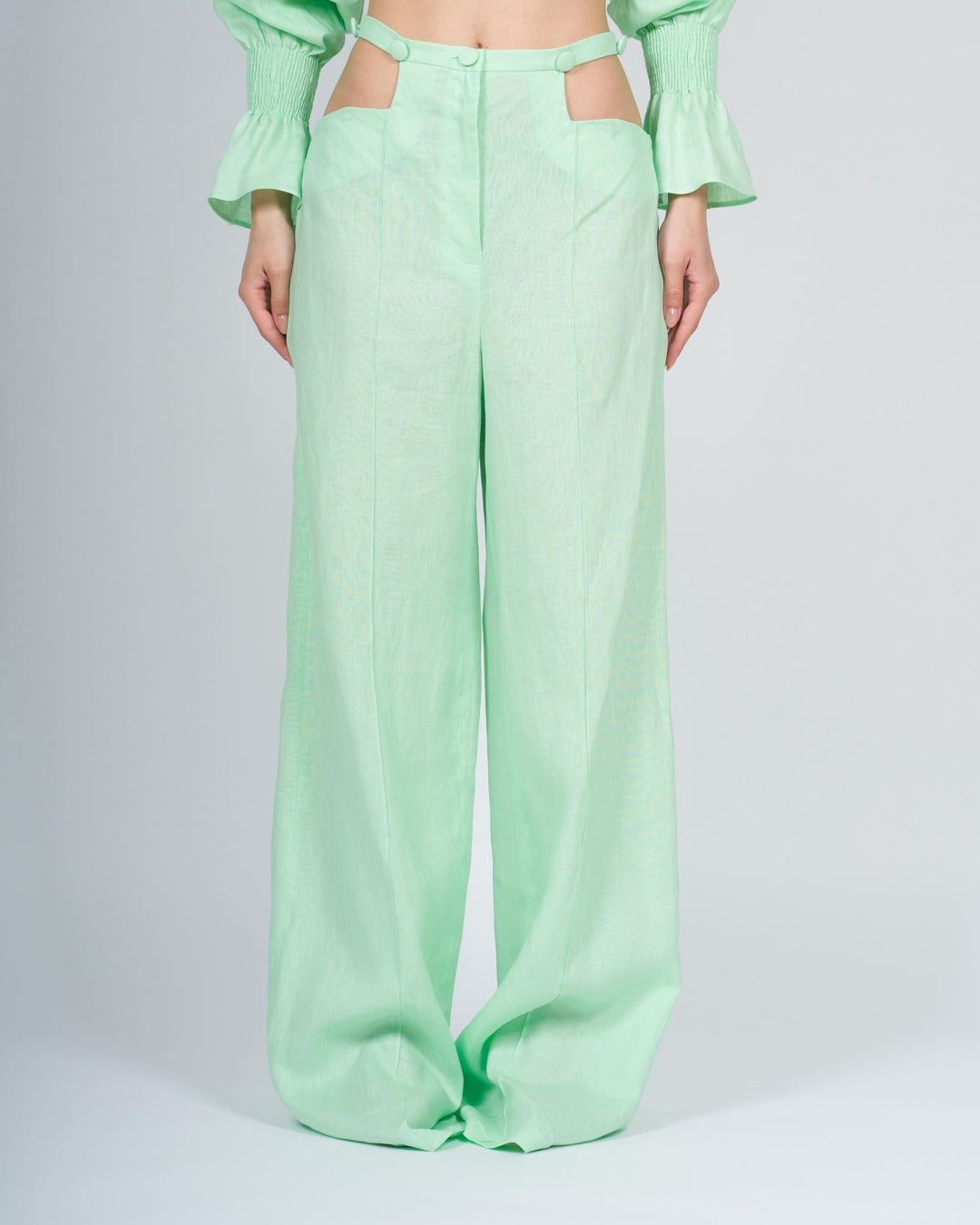 PANTALONE PALAZZO CON CUT-OUT JASMINE 