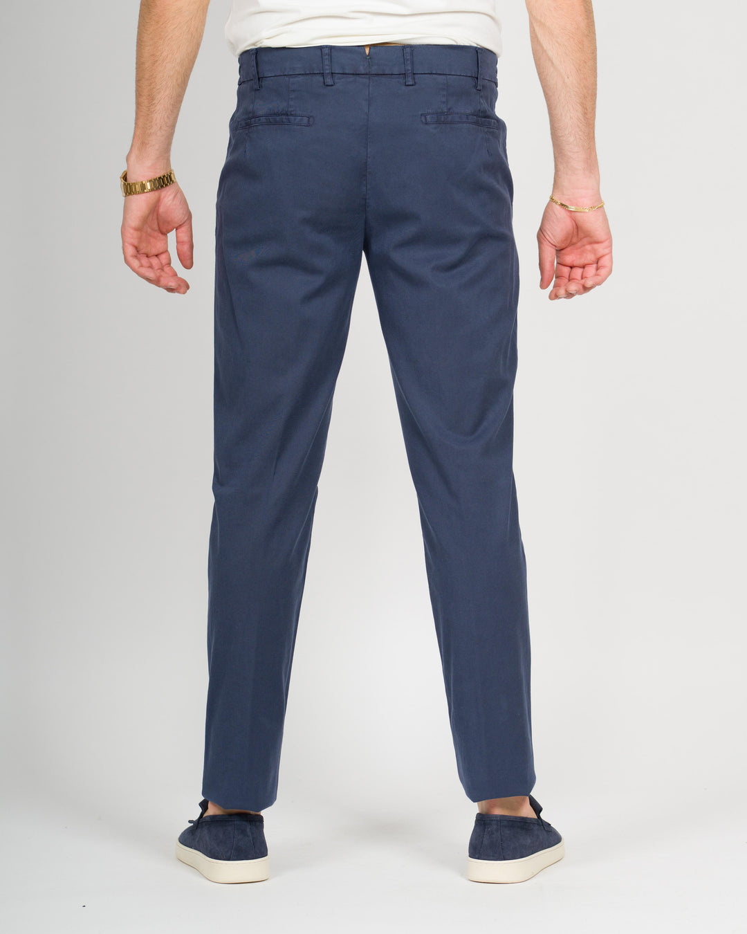Pantalone morello cotone blu 
