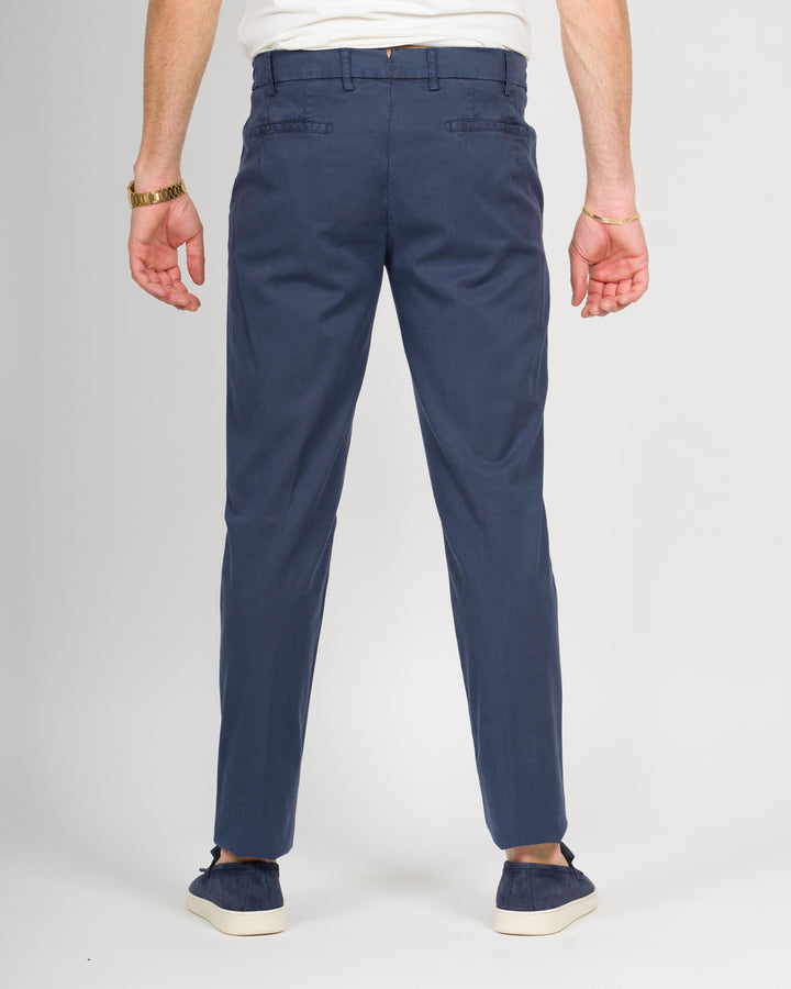 Pantalone morello cotone blu 