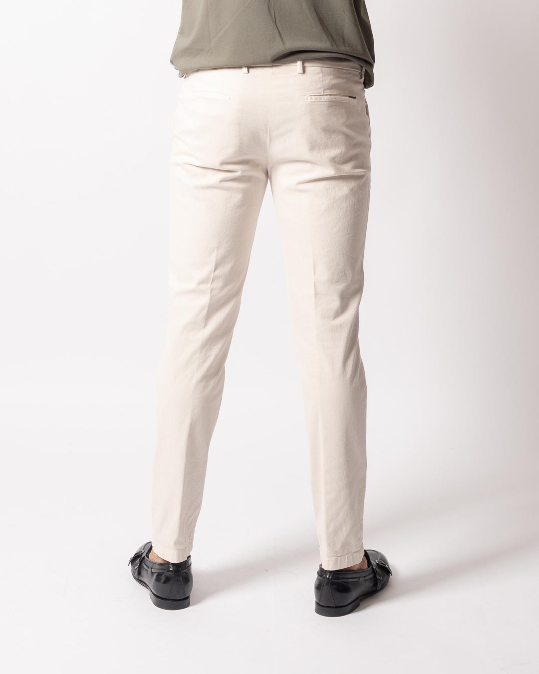 Pantalone Morello Gabardine Panna 