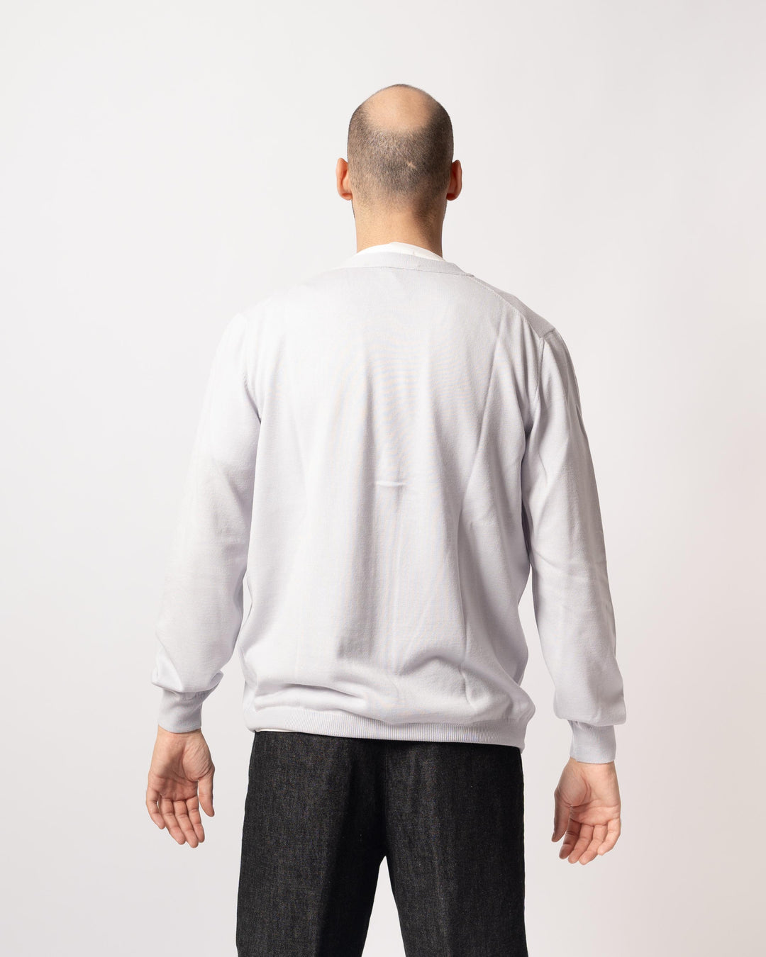 Cardigan Bottoni e tasche Ghiaccio 