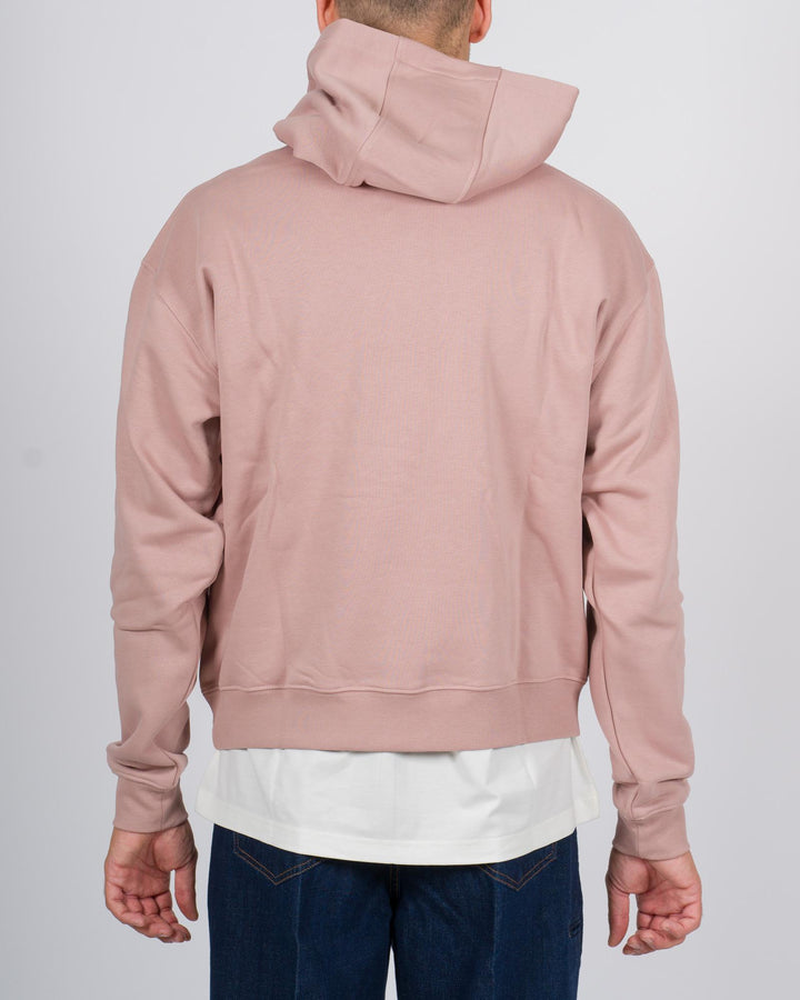 Felpa Maschile rosa con Cappuccio 