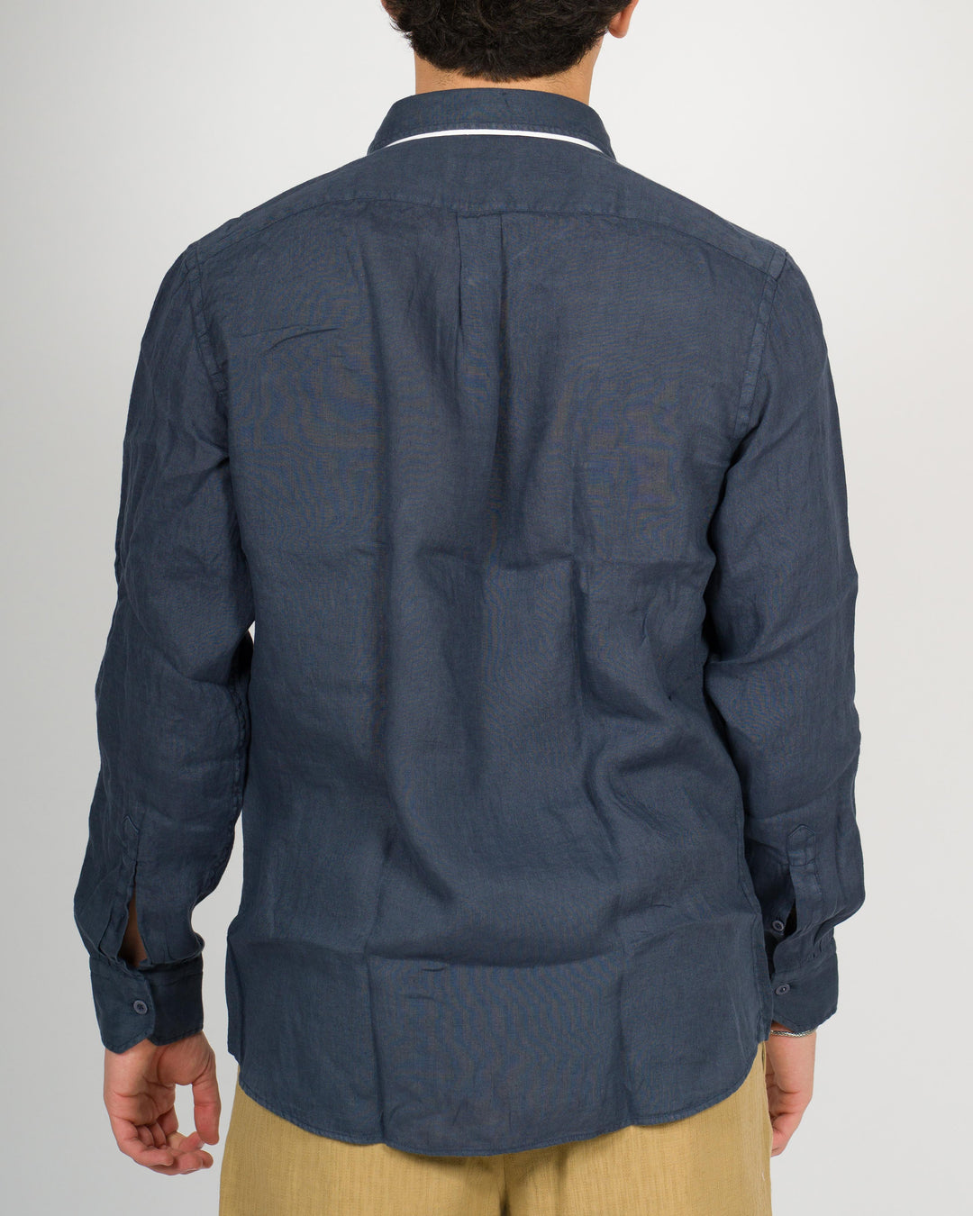Camicia lino unito blu 
