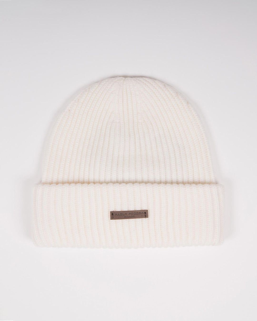 Cappello a costine panna 