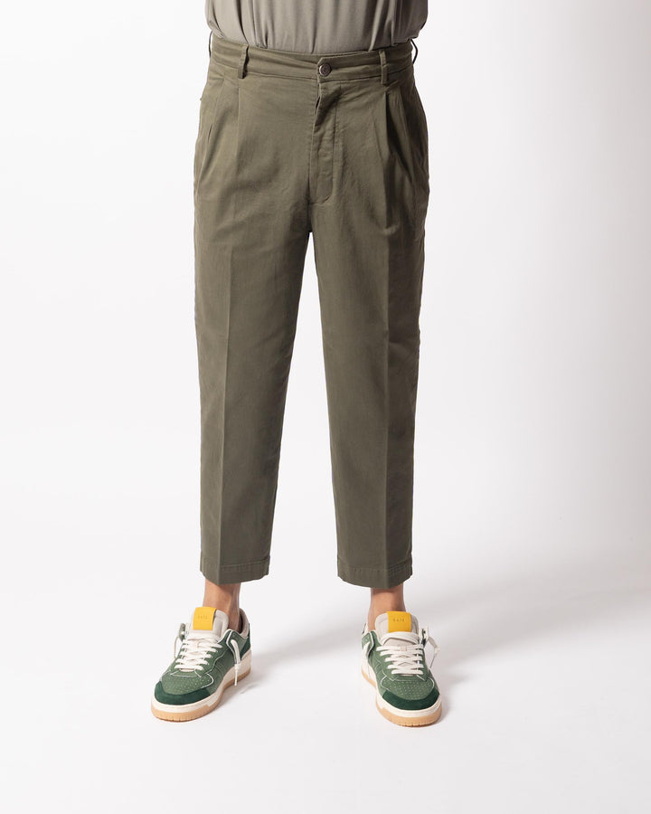 Pantalone Luca Doppia Pence Verde 